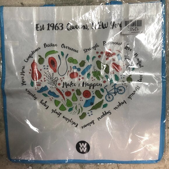 Weight Watchers WW Motivational Tote Bag Queens NY Make It Happen Reusable New - Picture 1 of 3